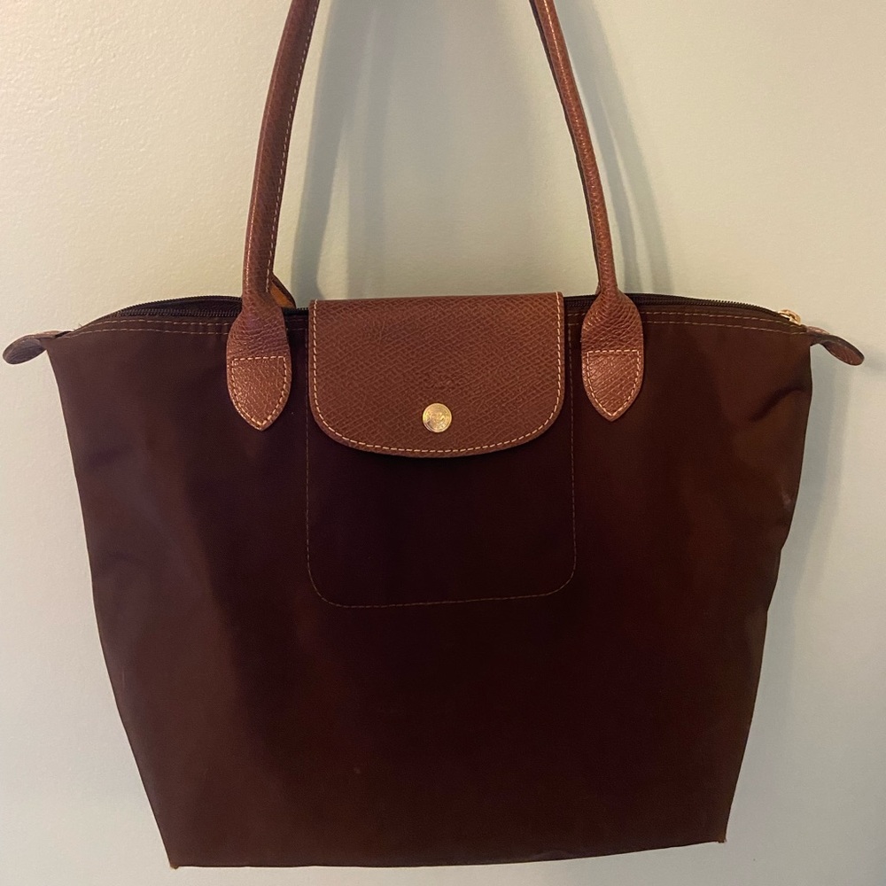 Brown Longchamp Tote Small